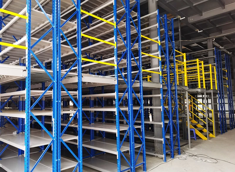 Warehouse Storage Heavy Duty Rack Supported Steel Mezzanine