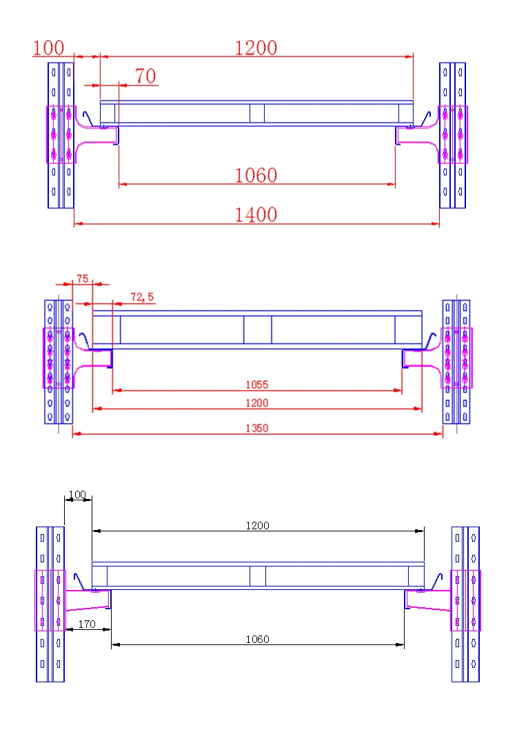 Manufacturer Drive-in Racking for Warehouse Storage