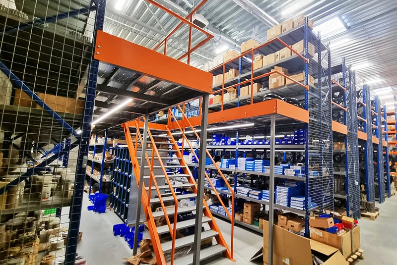 Warehouse Storage Heavy Duty Rack Supported Steel Mezzanine