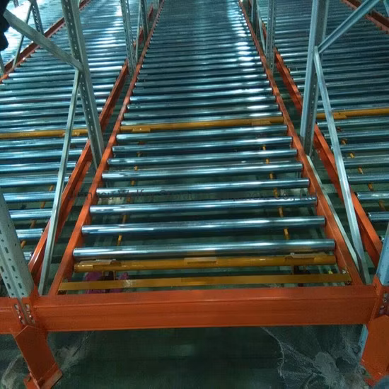Rack de gravité dynamique à rouleaux robustes de stockage d'entrepôt