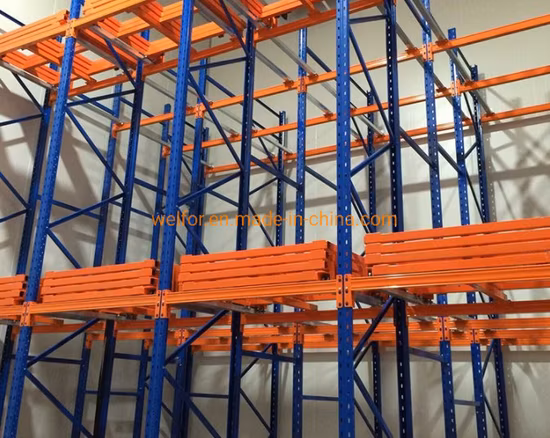 Dessin de rayonnage industriel profond de 2 à 5 palettes