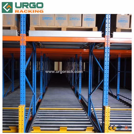 Stockage Gravity Roller Push Back Palette Rack