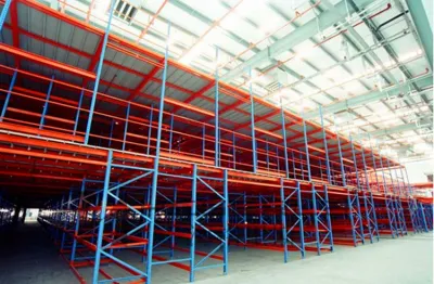 Solution de stockage d'entrepôt Rayonnage de plancher de mezzanine en acier
