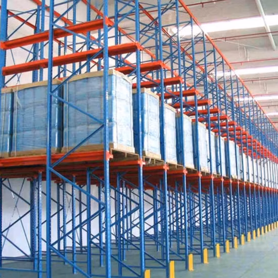 Rack de stockage Drive in Racking/Drive Through Racking G+3 Layers 800-1000kg Capacité de chargement