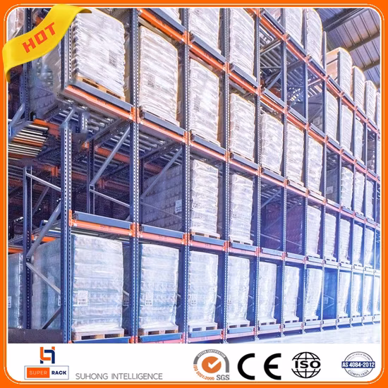 Entrepôt Push Back Gravity Slide Carton Flow Rack