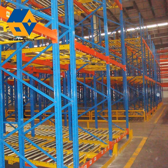 Support à palettes à gravité pour stockage sélectif réglable réglable Nova